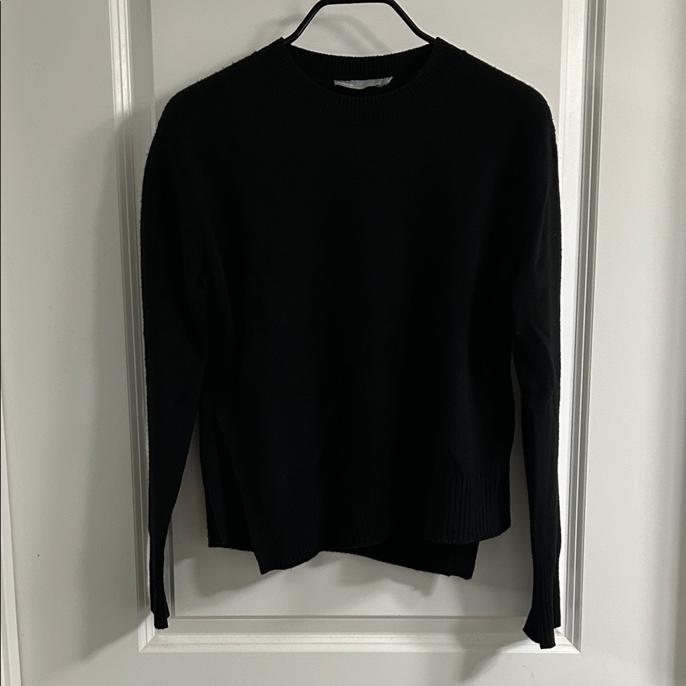 vince - asymetric cashmere crew sweater